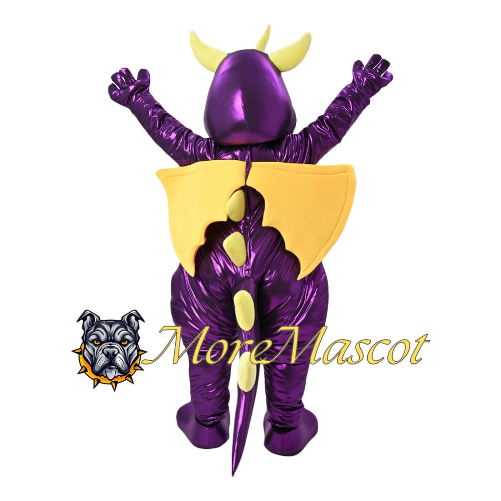 Purple Flying Dragon Mascot Costume