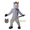 Gray Horse Mascot Costume
