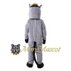 Gray Horse Mascot Costume