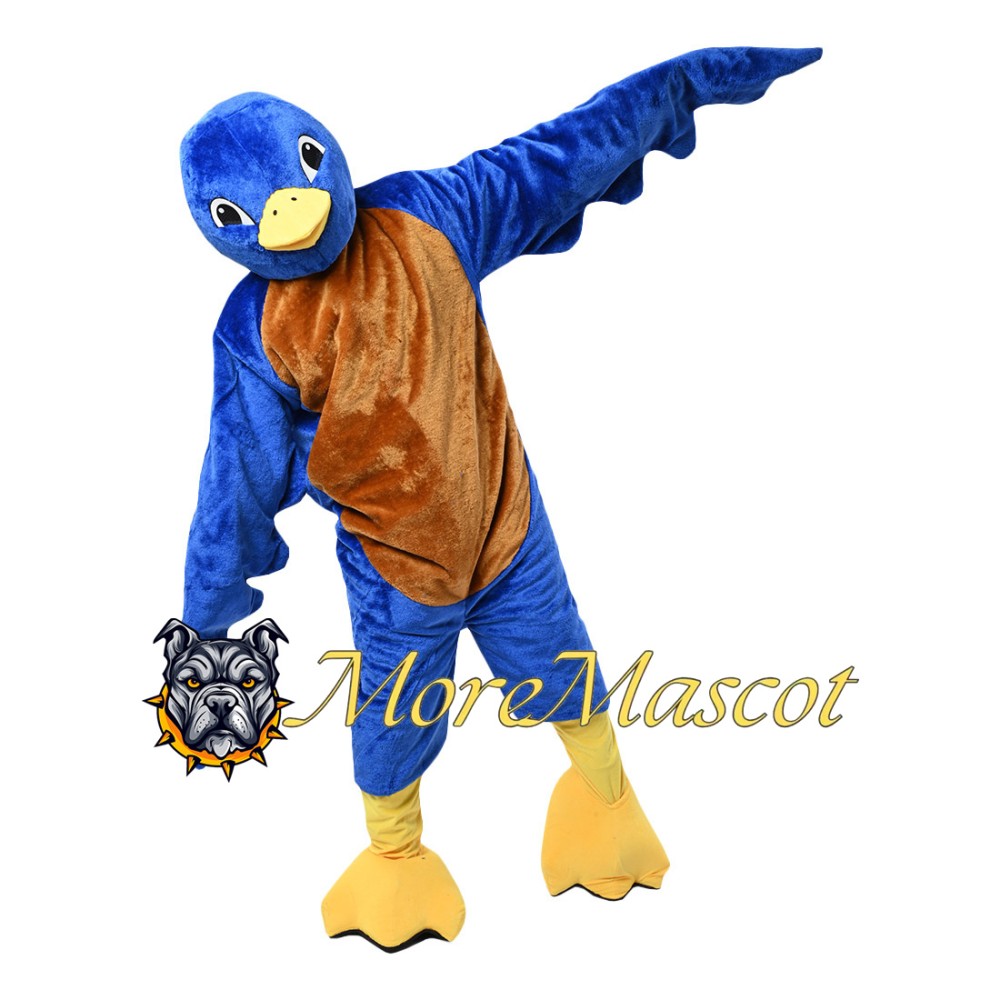 Blue Big Bird Mascot Costume