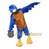 Blue Big Bird Mascot Costume