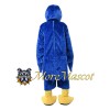 Blue Big Bird Mascot Costume