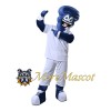 Blue White Storm Mascot Costume