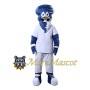 Blue White Storm Mascot Costume
