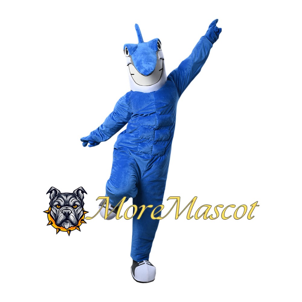 Muscular Shark Mascot Costume