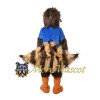 Long Fur Eagle Mascot Costume