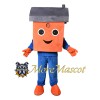 Orange House Mascot Costume