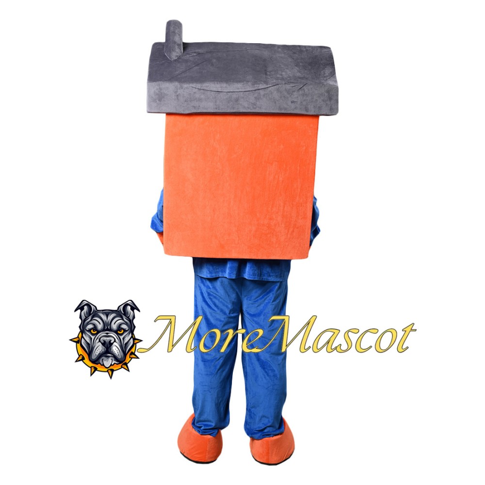 Orange House Mascot Costume