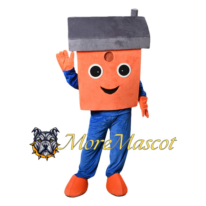 Orange House Mascot Costume