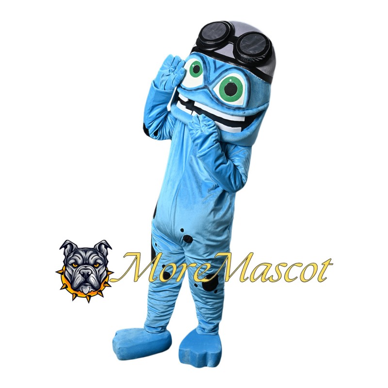 Blue Frog Mascot Costume