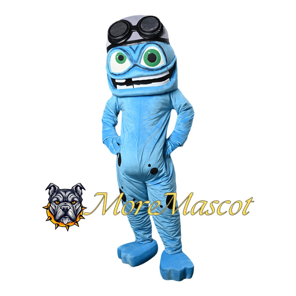 Blue Frog Mascot Costume