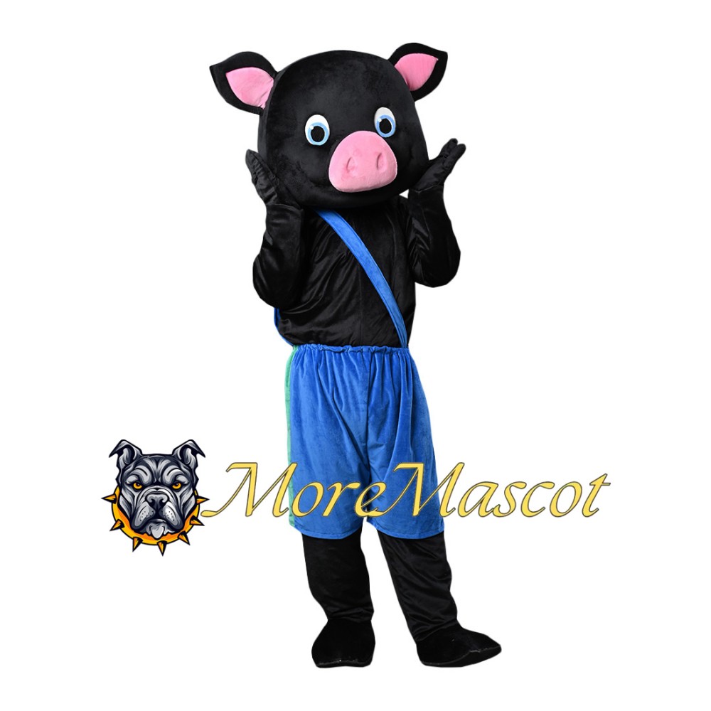 Black Pig Mascot Costume