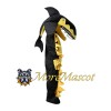 Yellow Black Shark Mascot Costume