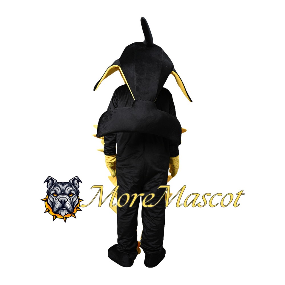 Yellow Black Shark Mascot Costume