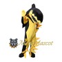 Yellow Black Shark Mascot Costume