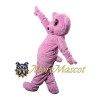 Pink Bear Mascot Costume