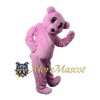 Pink Bear Mascot Costume
