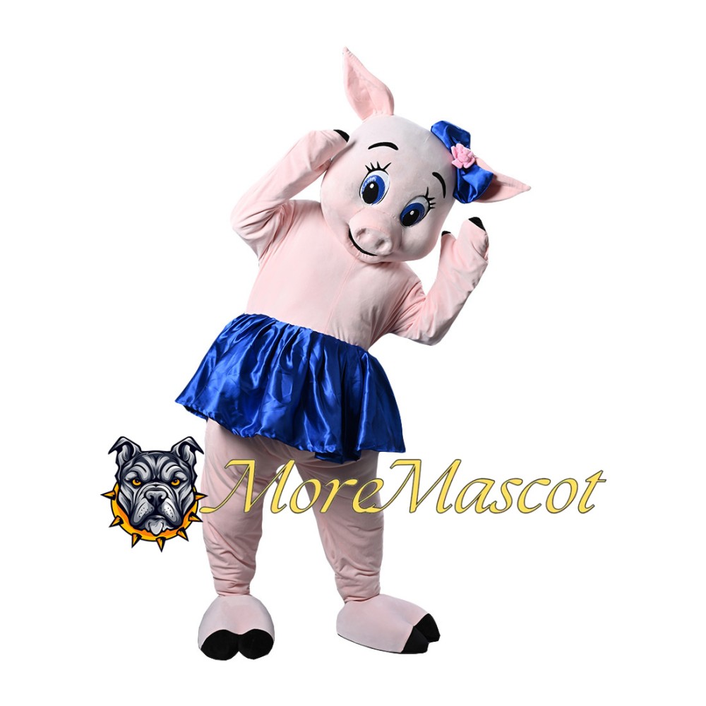 Pink Pig Mascot Costume