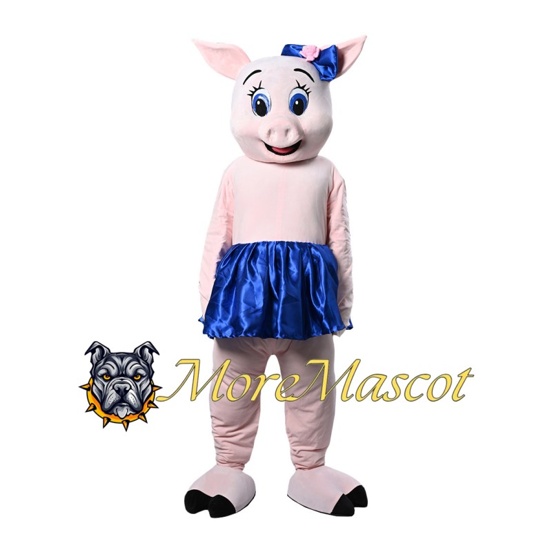 Pink Pig Mascot Costume