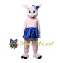 Pink Pig Mascot Costume