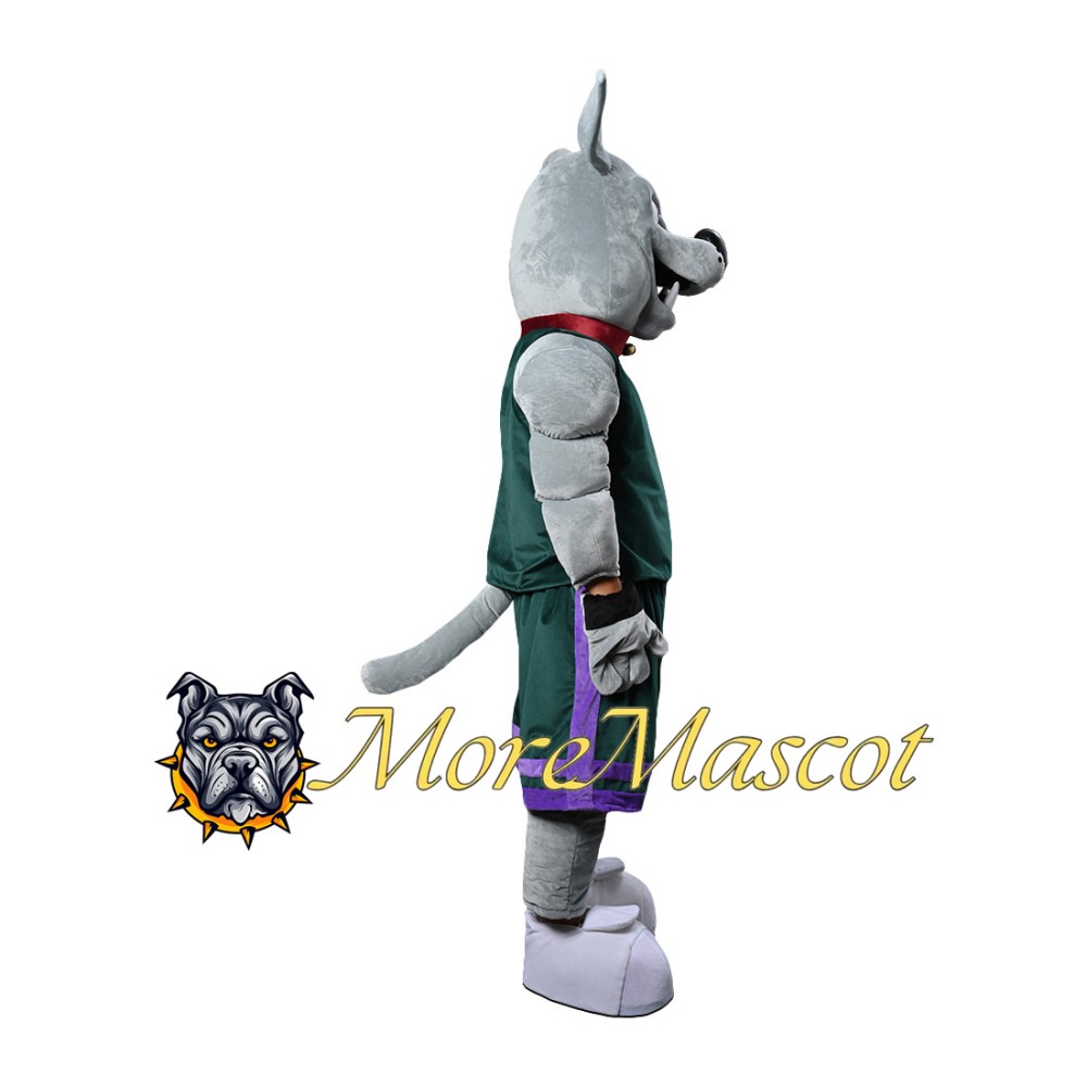 Muscular Bulldog Mascot Costume