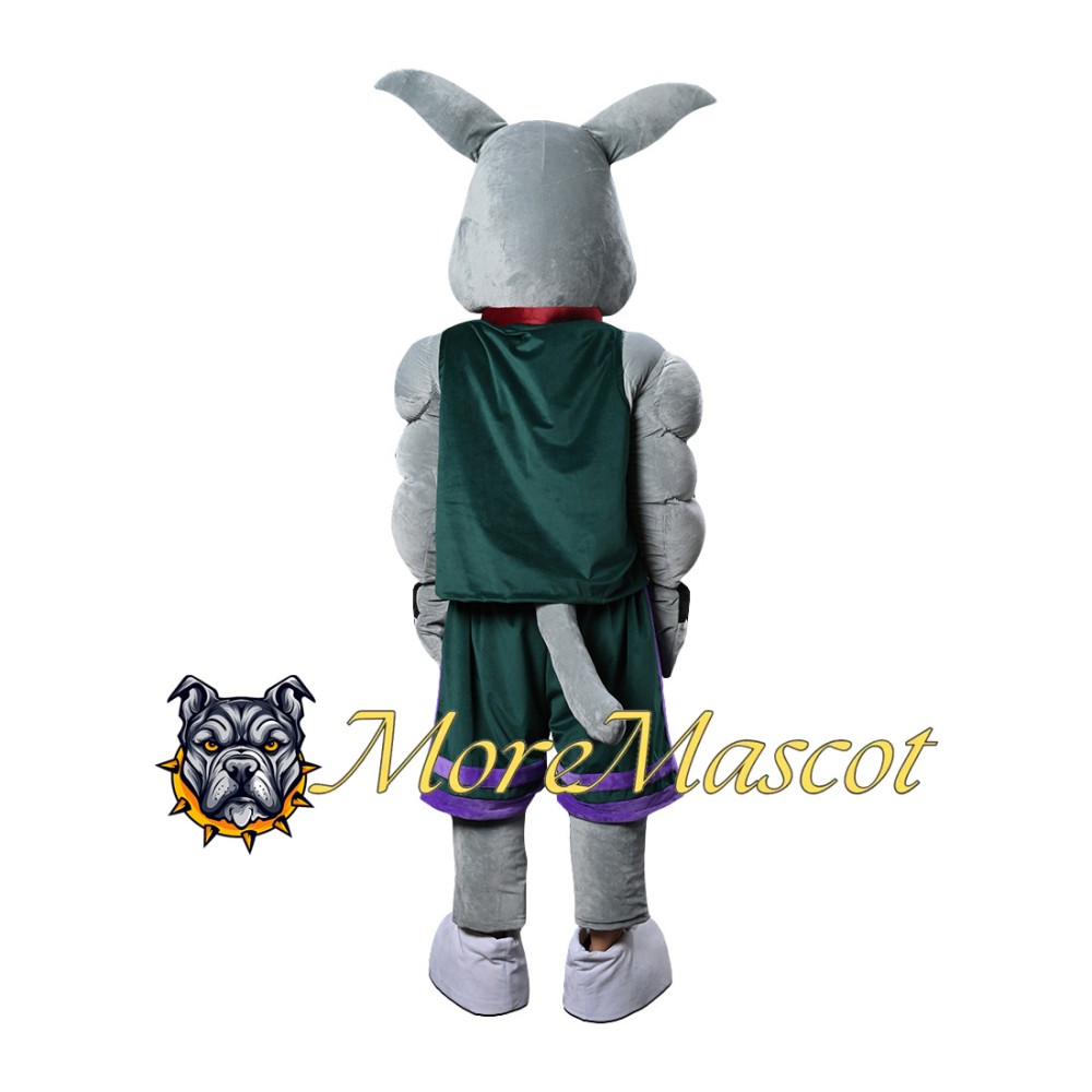 Muscular Bulldog Mascot Costume