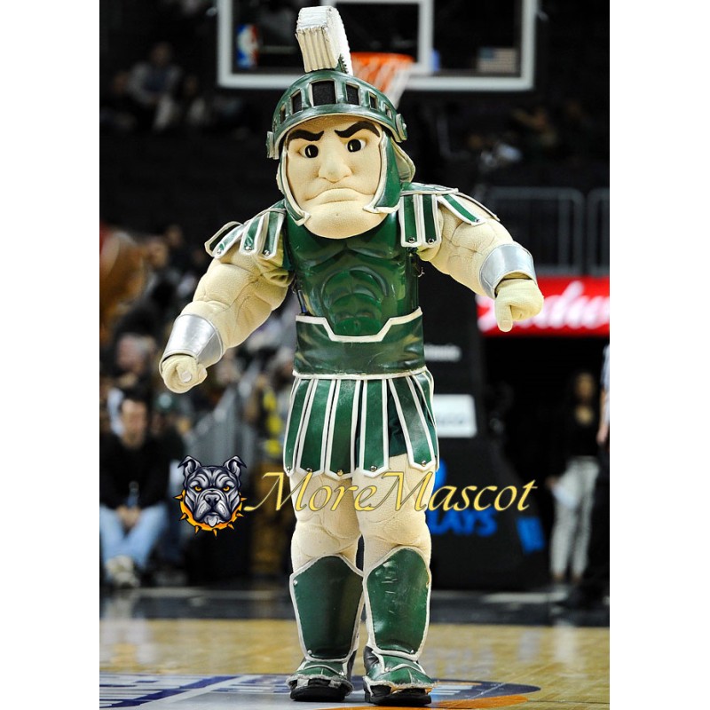 Green Warrior Mascot Costume