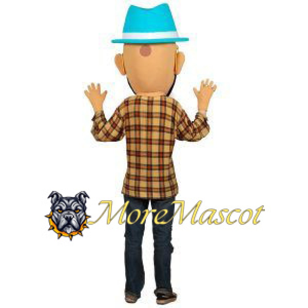 Bearded Man Mascot Costume