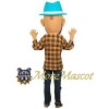 Bearded Man Mascot Costume