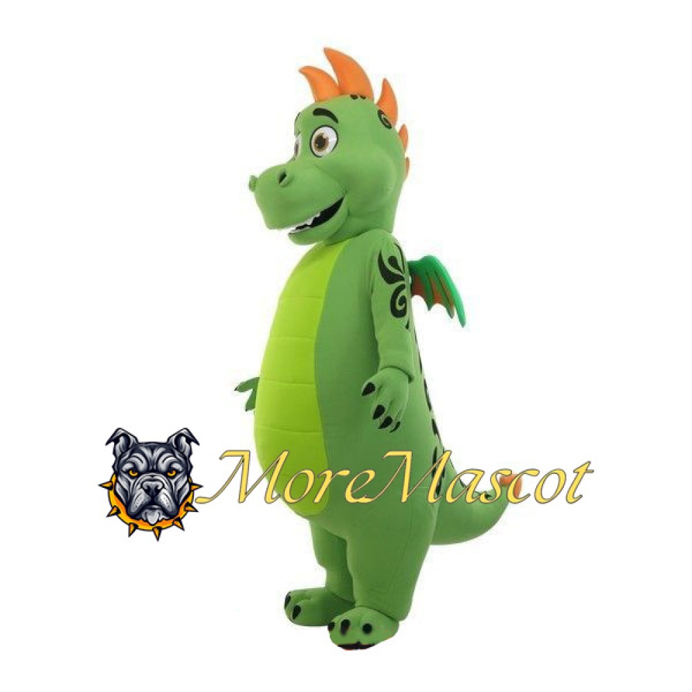 Green Dragon Mascot Costume
