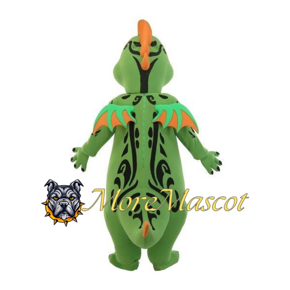 Green Dragon Mascot Costume