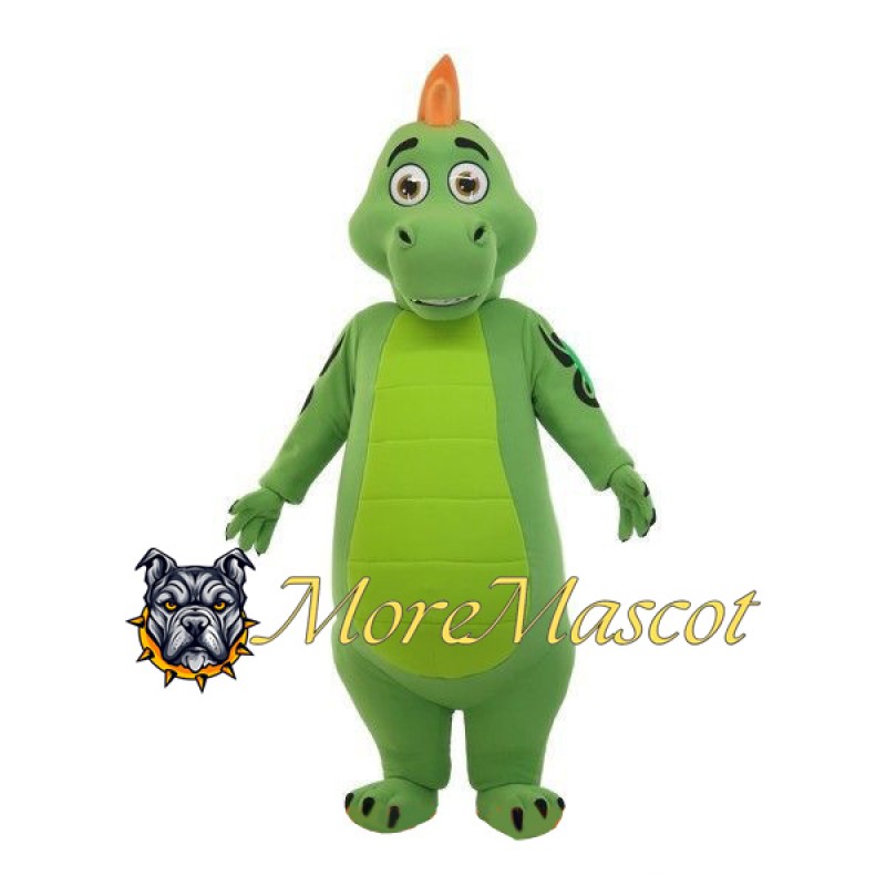Green Dragon Mascot Costume