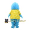 Furry Blue Monster Mascot Costume