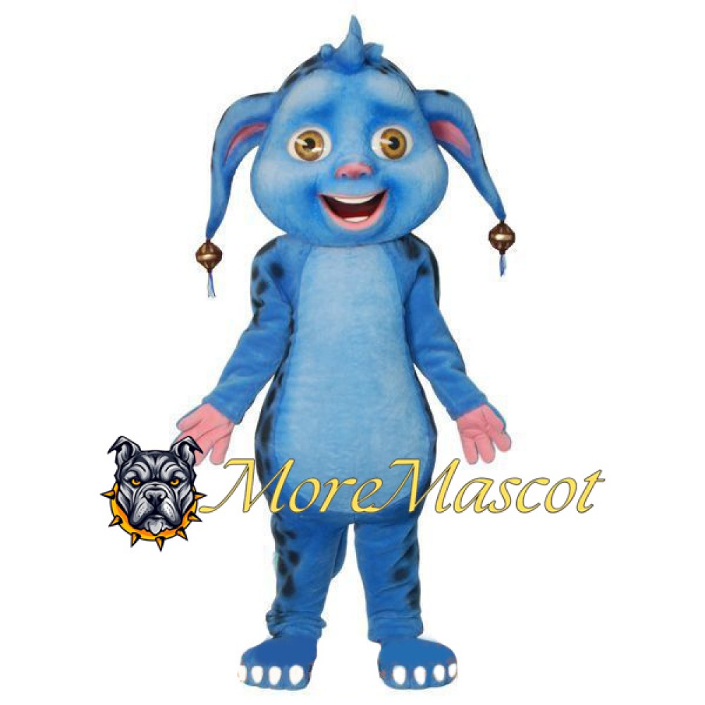 Blue Alien Mascot Costume