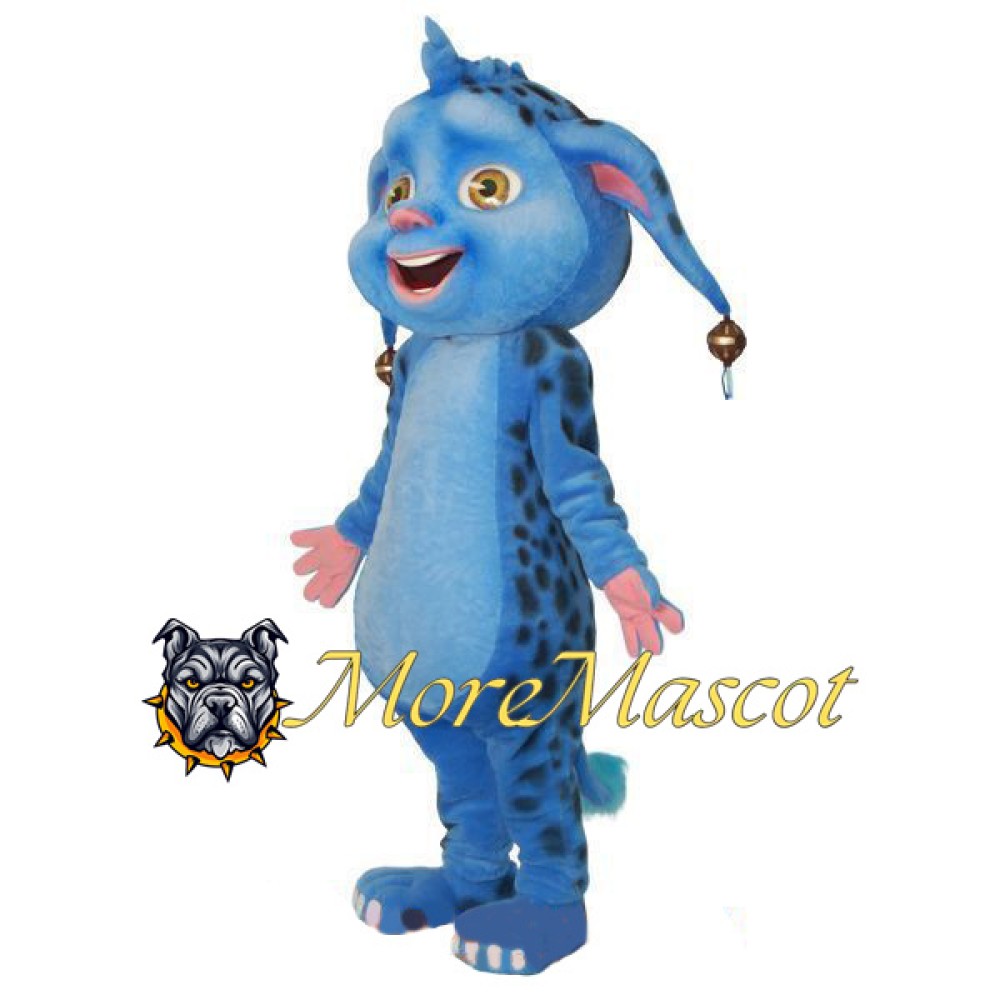 Blue Alien Mascot Costume