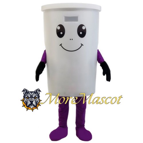 White Cup Mascot Costume