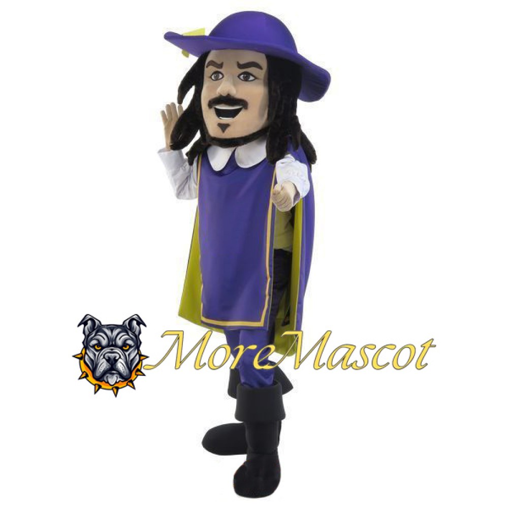 Purple Knight Mascot Costume