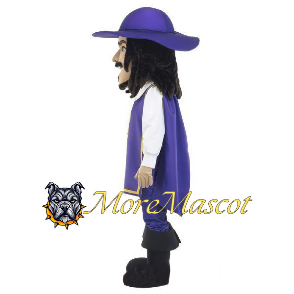 Purple Knight Mascot Costume