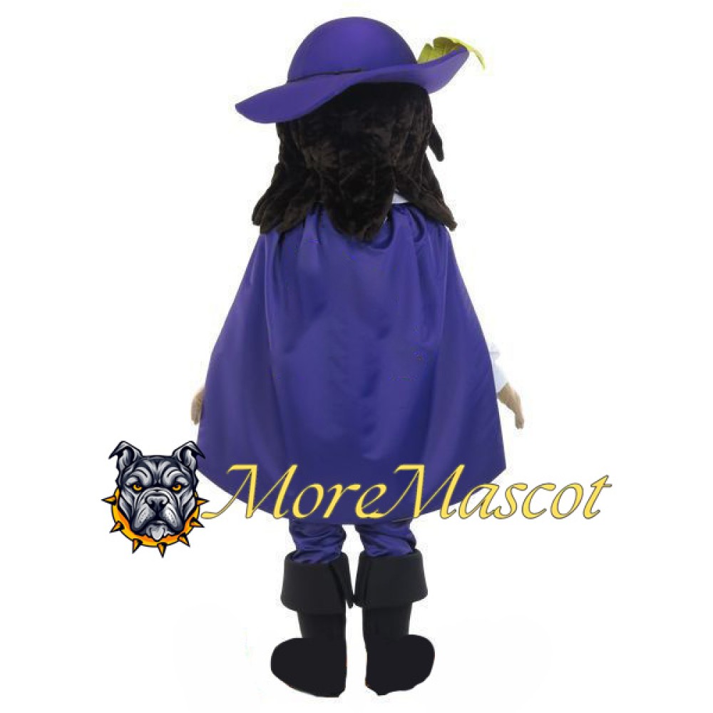 Purple Knight Mascot Costume