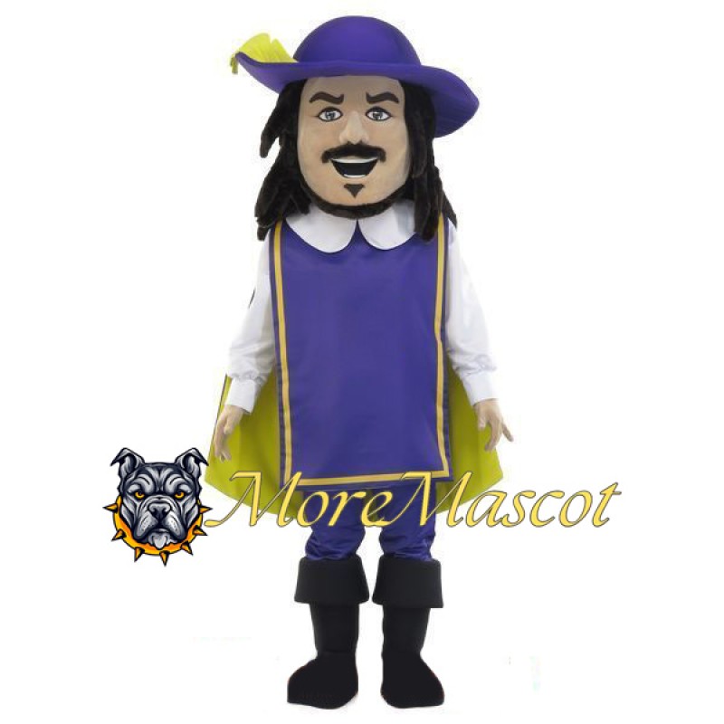 Purple Knight Mascot Costume