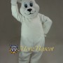 Cute White Bear Mascot Costume