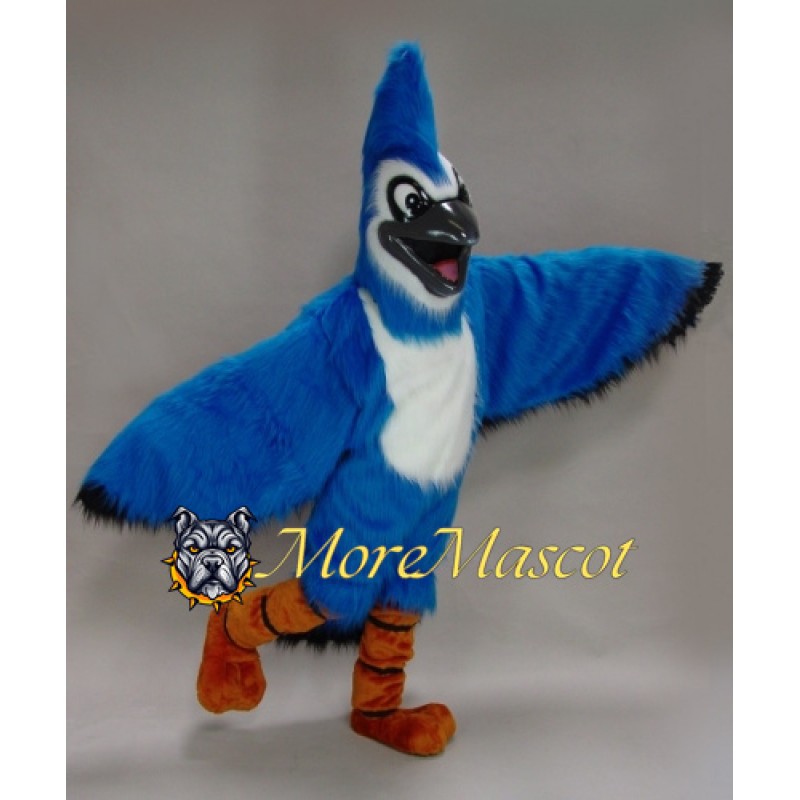 Realistic Blue Falcon Mascot Costume