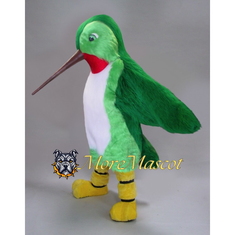 Green Bird Mascot Costume