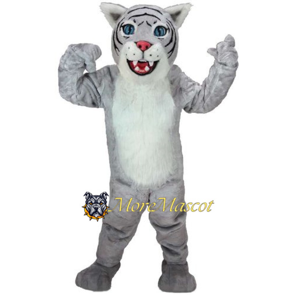 Gray Wildcat Mascot Costume