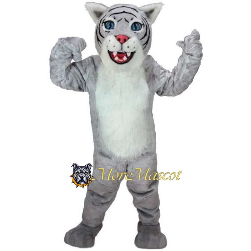 Gray Wildcat Mascot Costume