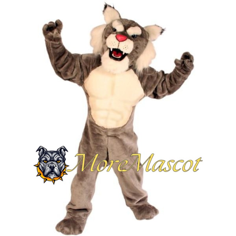 Muscular Leopard Mascot Costume