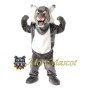 Grey Leopard Mascot Costume