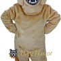 Brown Bulldog Mascot Costume