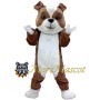 Brown White Dog Mascot Costume