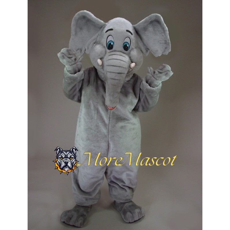 Gray Elephant Mascot Costume